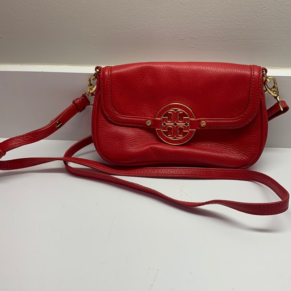Red Tory Burch Crossbody/ Clutch